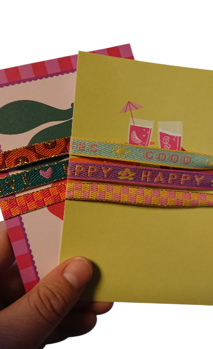 Set 3 Pulseras Tarjeta Cóctel