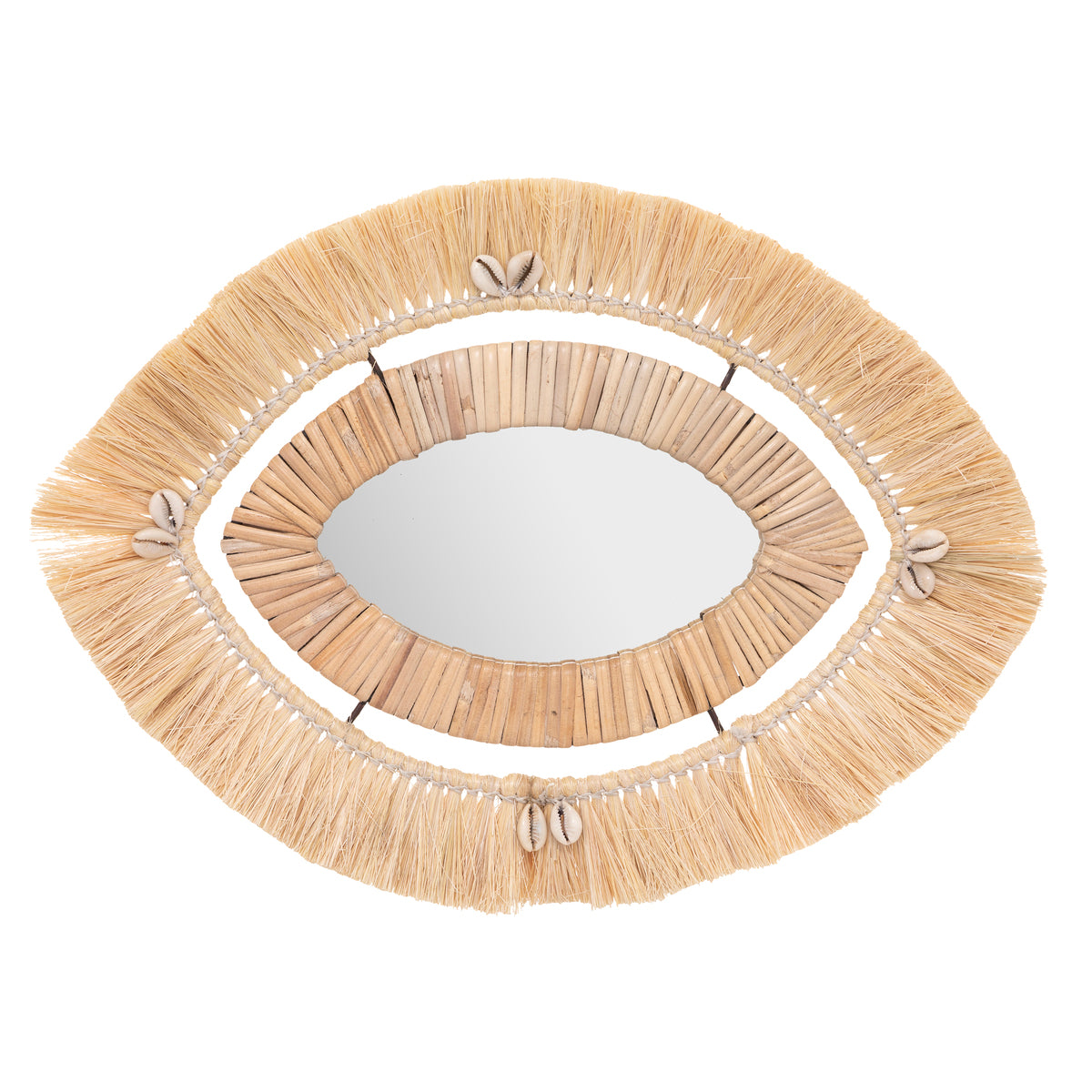Espejo Rafia Tropiques