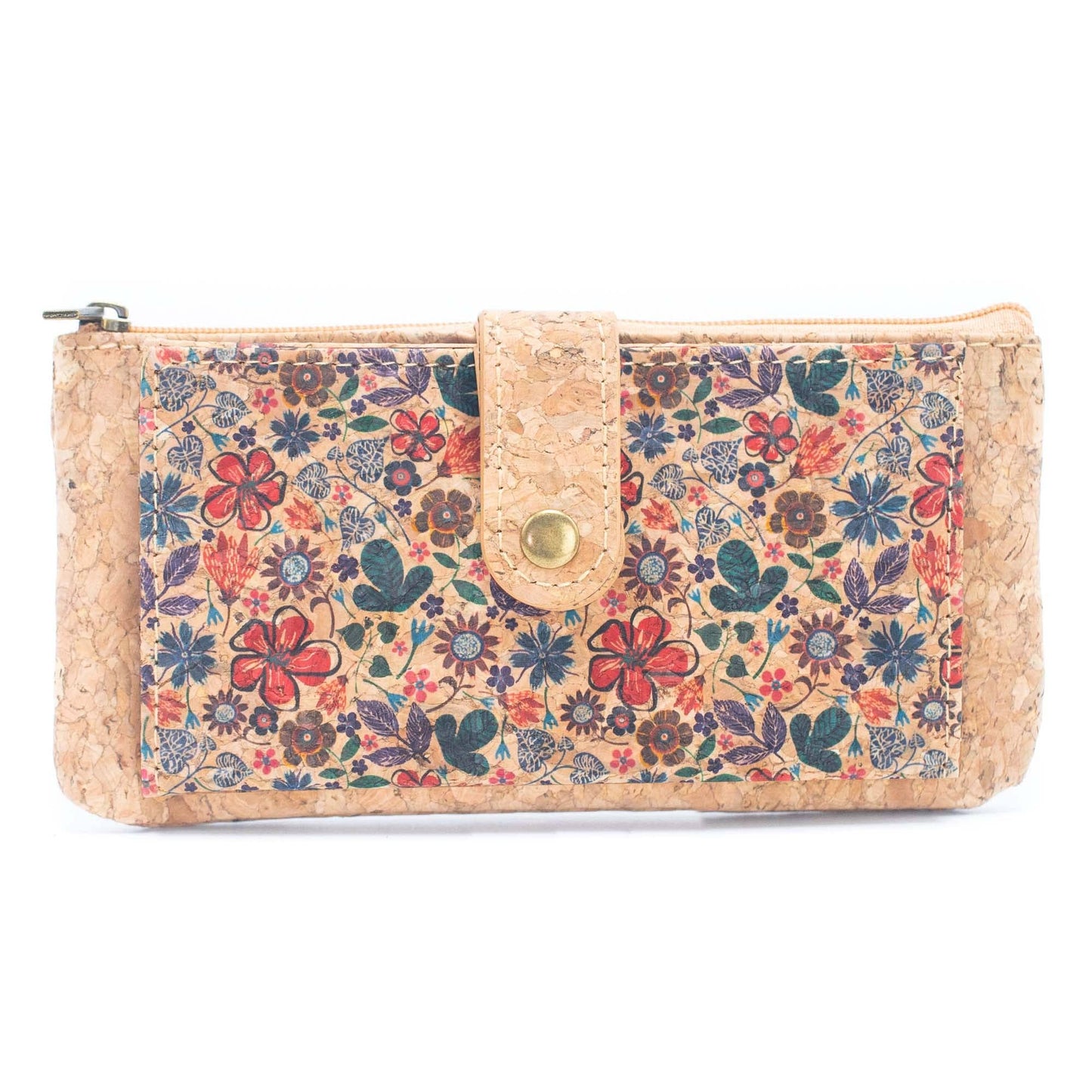 Carteras de tarjetas delgadas para mujer con estampado de flores BAG-2223