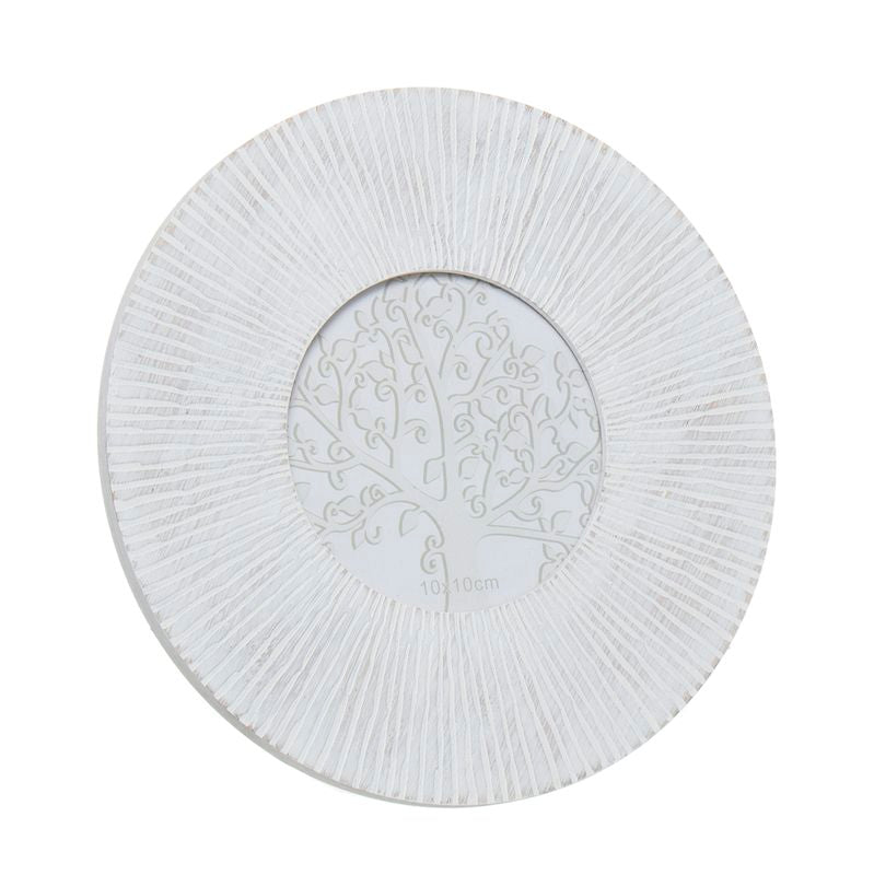 Portafotos Redondo Estilo Étnico - Decoración Elegante