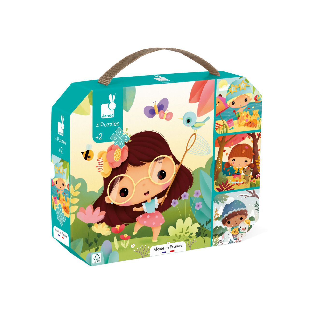 4 PUZLES LAS 4 ESTACIONES (6-9-12-16 PIEZAS)