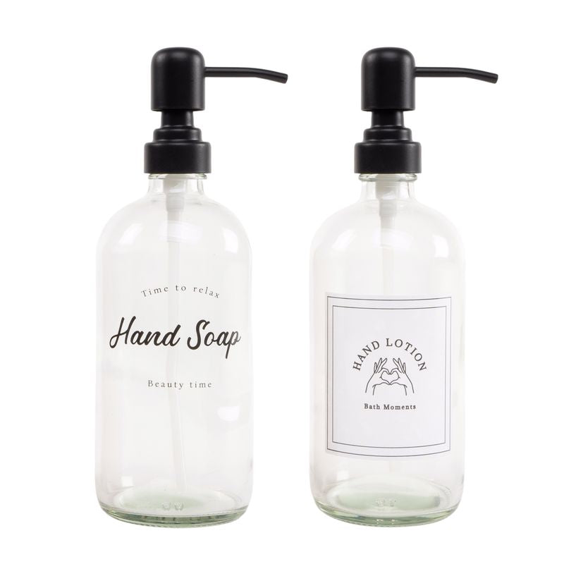 Dispensador de Jabón 2M – Botellas de Vidrio Reutilizables con Bomba Dosificadora