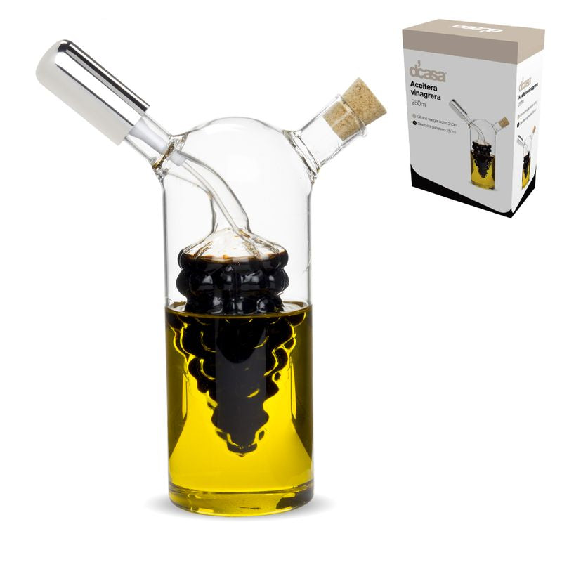 Aceitera Spray 2 en 1 de Cristal 250ml