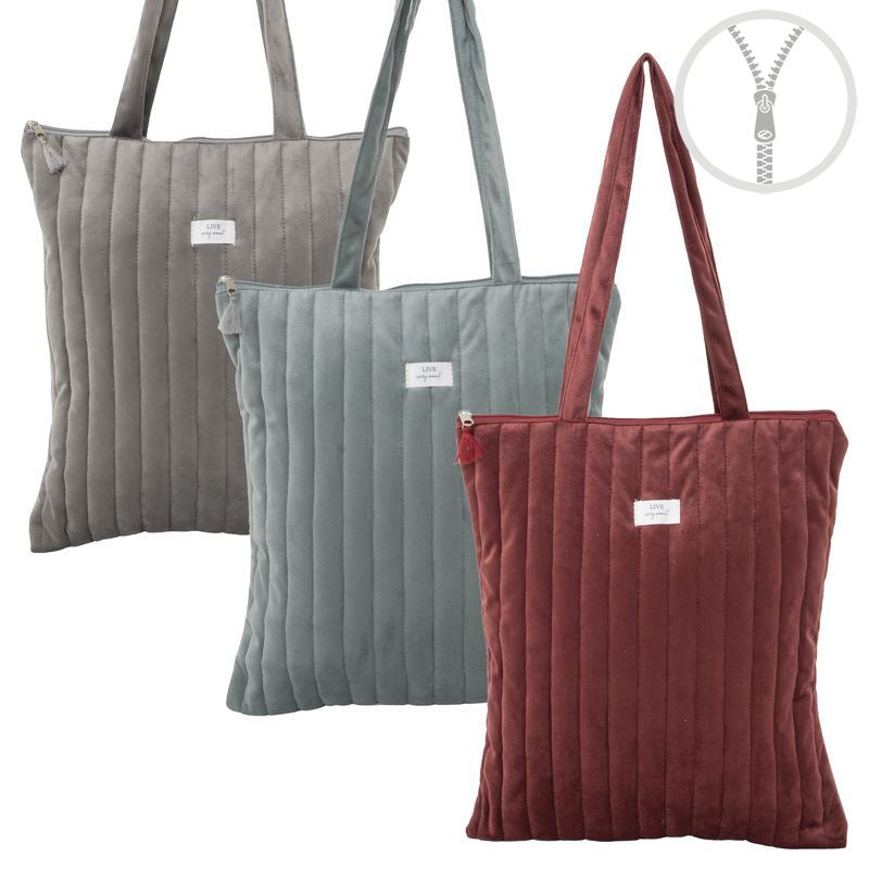 Bolsa con Cremallera Terciopelo Rocío 3M