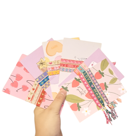 Set 3 Pulseras Cinta de texto Tarjeta de felicitación Coco