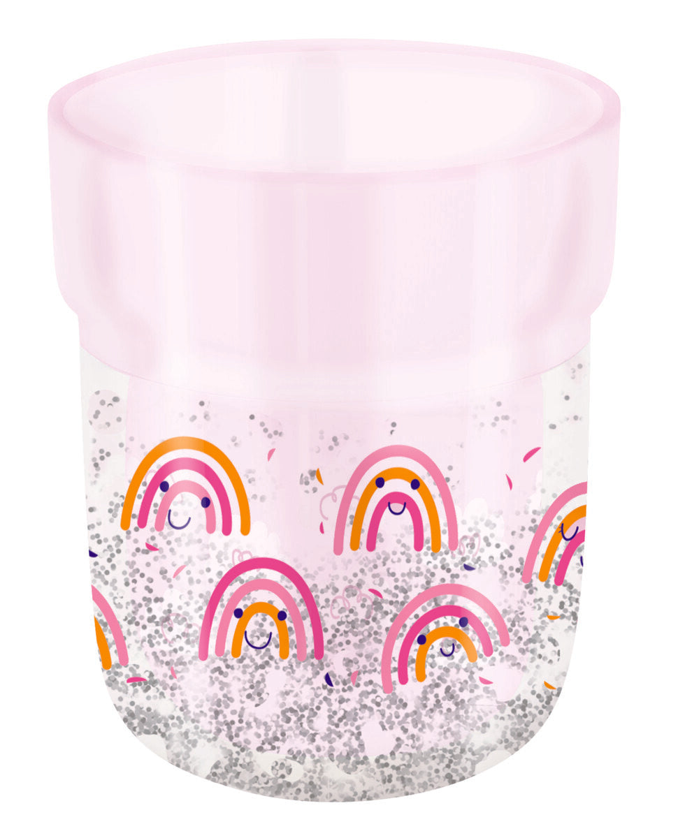Taza con brillo mágico infantil