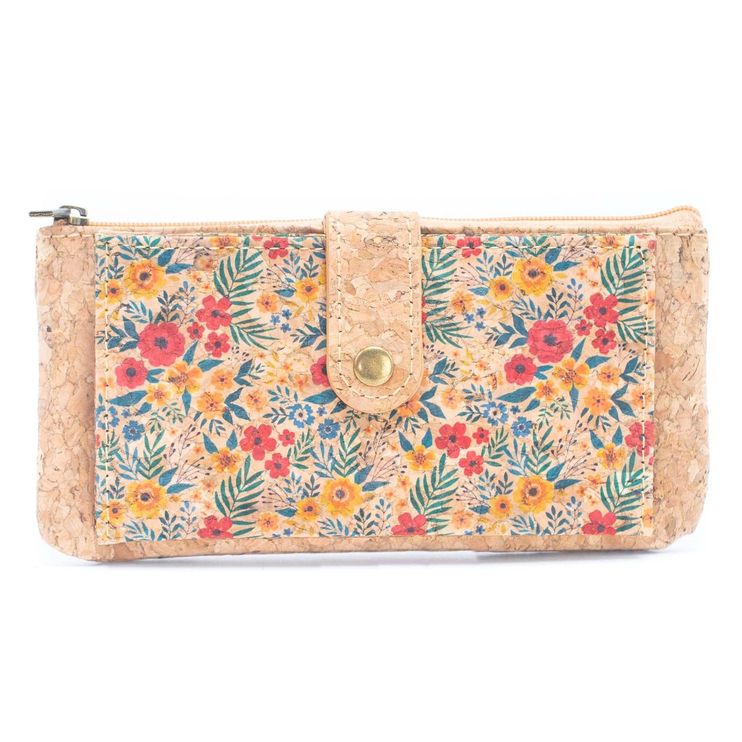 Carteras de tarjetas delgadas para mujer con estampado de flores BAG-2223