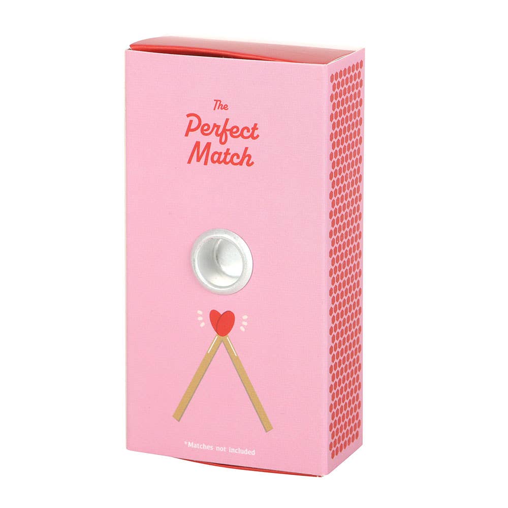Set de 3 velas de San Valentín con afirmación de amor en una caja