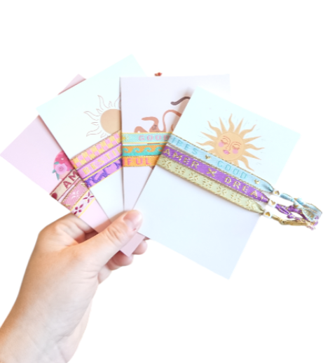 Set 3 Pulseras Cinta Tarjeta Para Ti