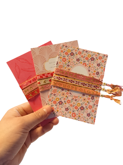 Set 3 Pulseras Cinta de Texto Tarjeta de Eres la Mejor Mamá