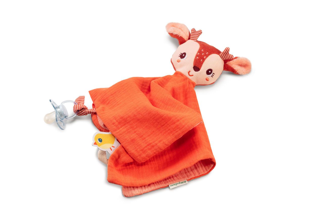 Stella Muñeco de Apego para Bebés con Portachupetes – Diseño Suave y Adorable