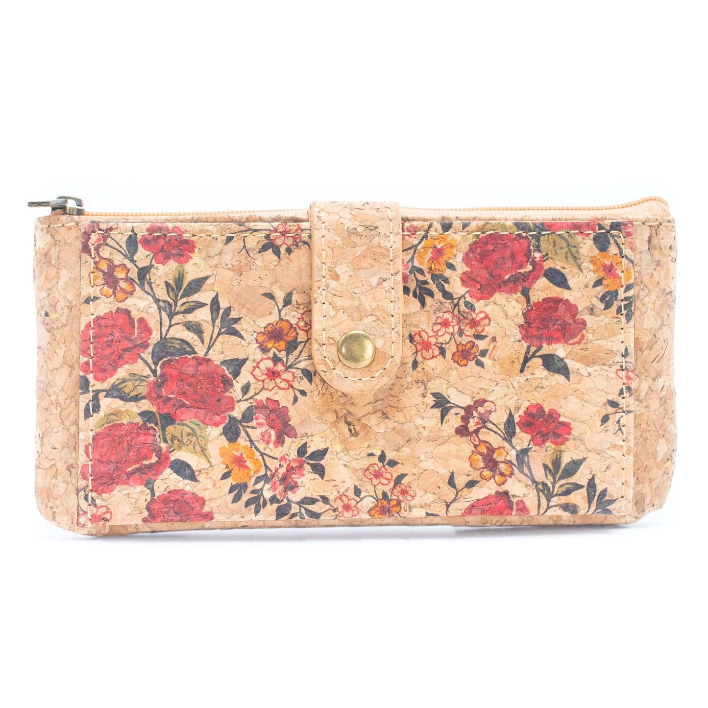 Carteras de tarjetas delgadas para mujer con estampado de flores BAG-2223