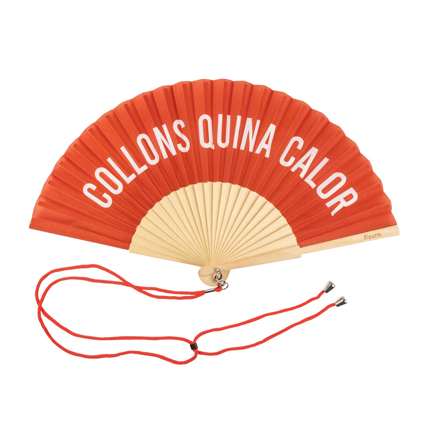 Abanico "Collons Quina Calor" Rojo