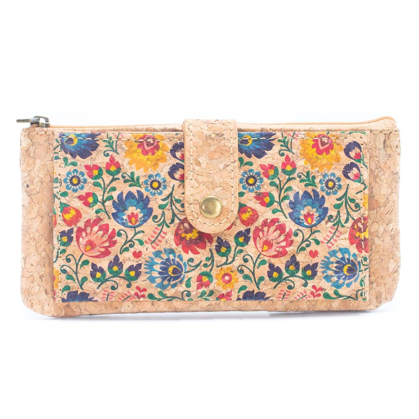Carteras de tarjetas delgadas para mujer con estampado de flores BAG-2223