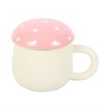 Taza de hongo rosa