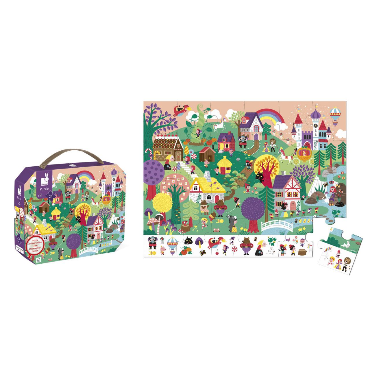 Puzle de Observación "Los Cuentos" - 24 Piezas para Niños