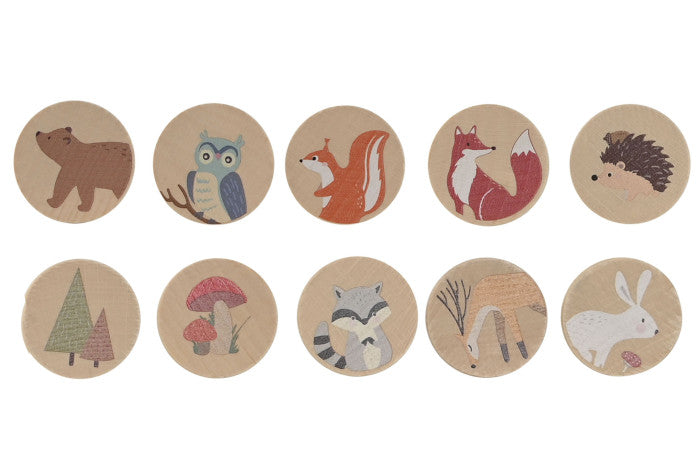 JUEGO DE MESA SET 21 MADERA 19X6,5X4 MEMORIA