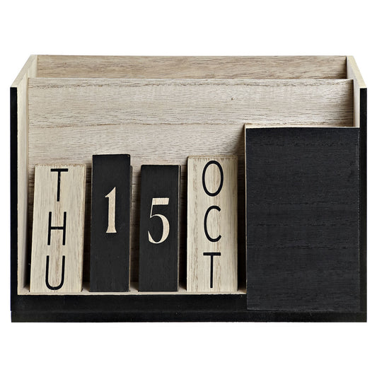Calendario Organizador de Madera - Estilo Vintage y Funcional