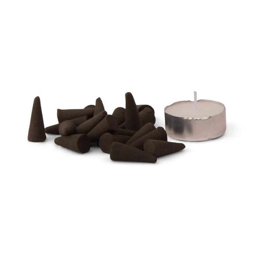 Portavelas incienso Lighthouse Paddywax cerámica con conos y vela de té