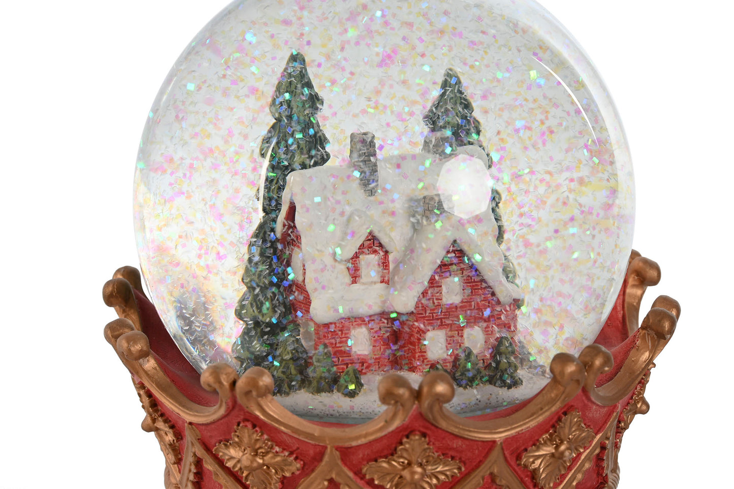 Bola de Nieve Musical de Cristal con Base Decorativa 2 Modelos