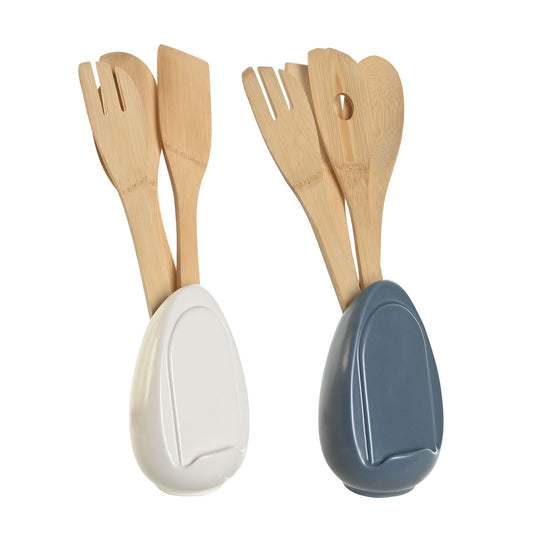 Bote de Utensilios de Cocina con Soporte para Móvil - Set de 5 Piezas