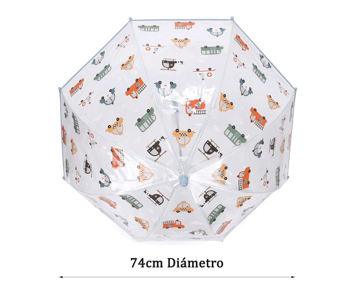 Paraguas Transparente City Cars