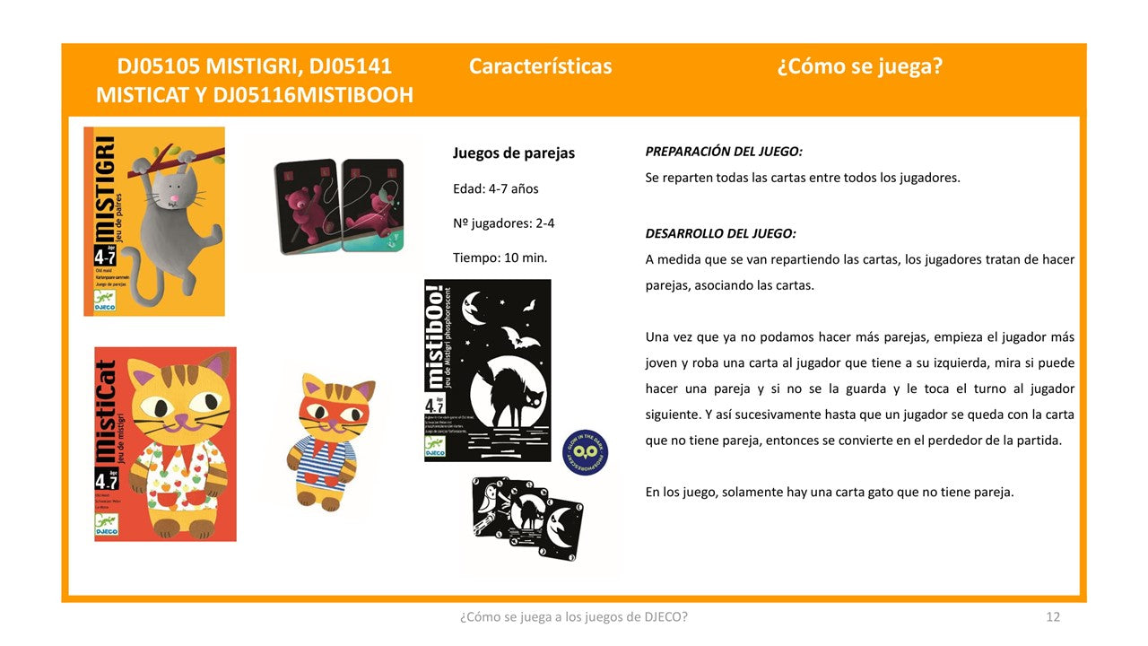 Juego de Cartas Mistigri de Parejas – Djeco