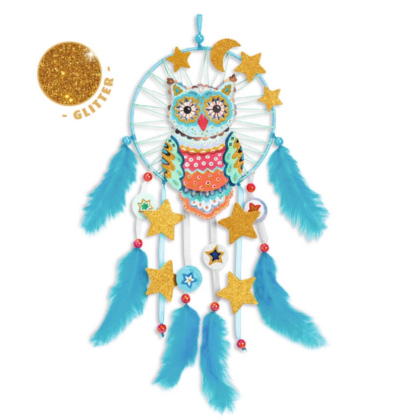 Kit DIY Atrapasueños Lechuza Dorada – Djeco
