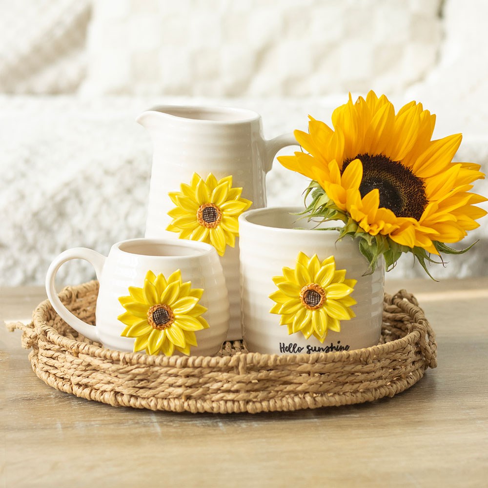 Maceta de Cerámica Girasol 3D “Hello Sunshine”