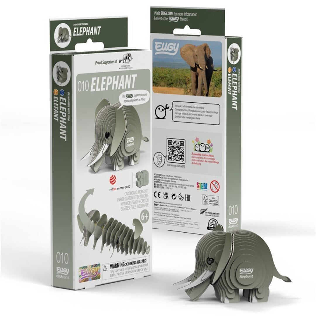 Puzzle 3D Eugy Elefante para Montar
