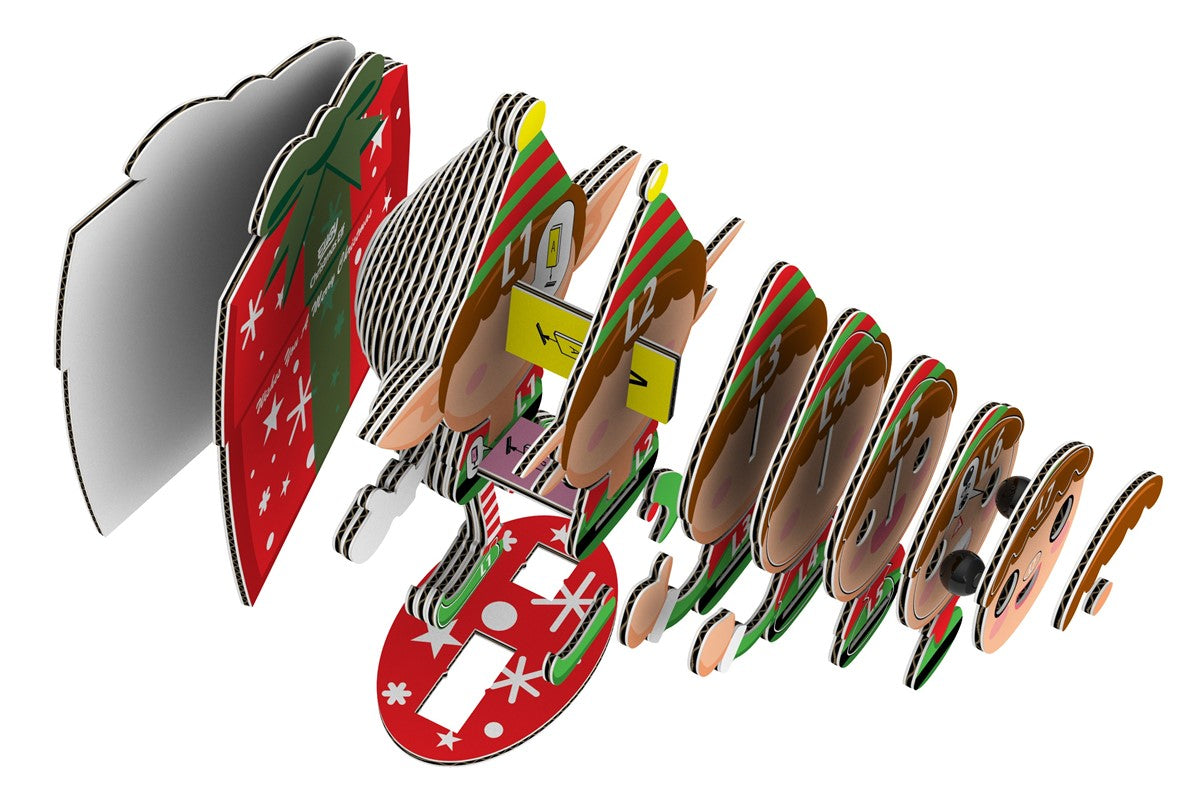 Puzzle 3D Eugy Elfo de Navidad para Montar