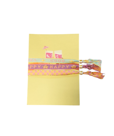 Set 3 Pulseras Tarjeta  Cóctel