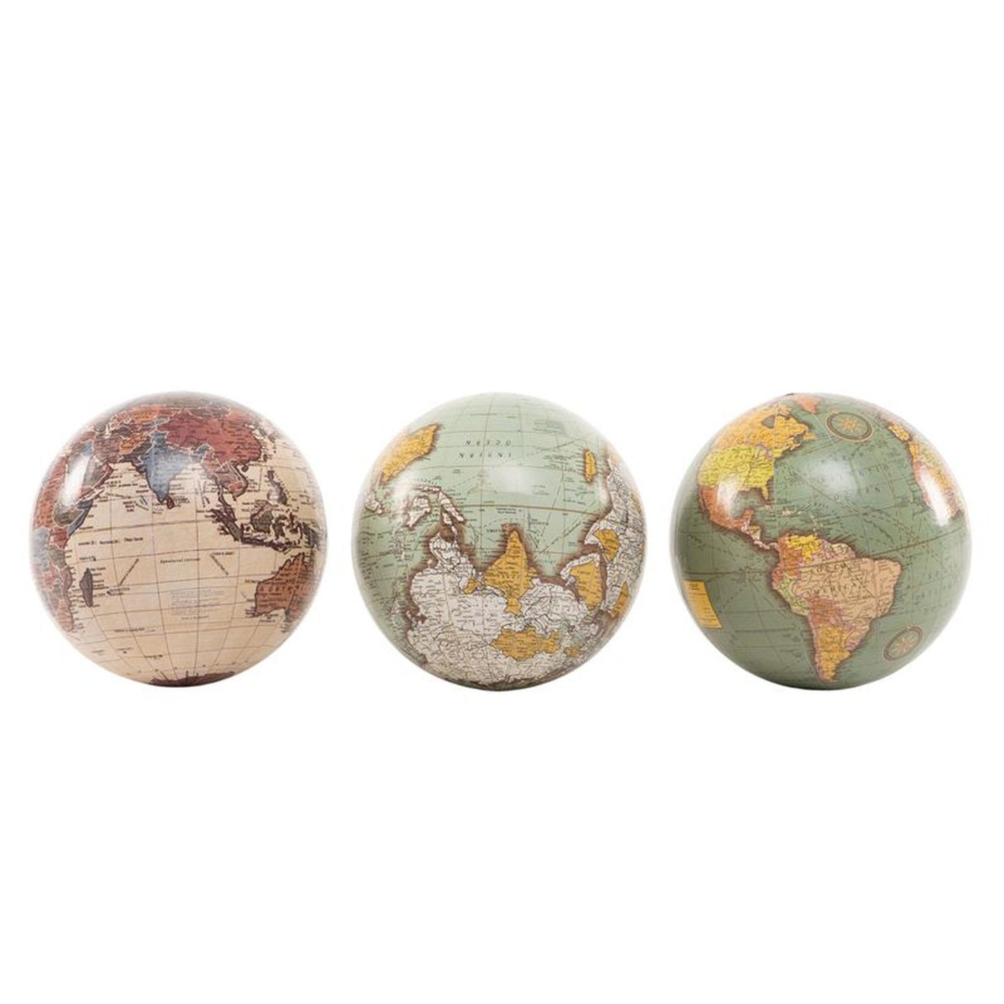 Bola del Mundo Vintage 10 cm - Globo Terráqueo Decorativo