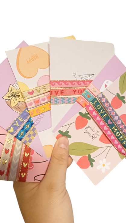 Set 3 Pulseras Cinta de texto Tarjeta de felicitación Coco