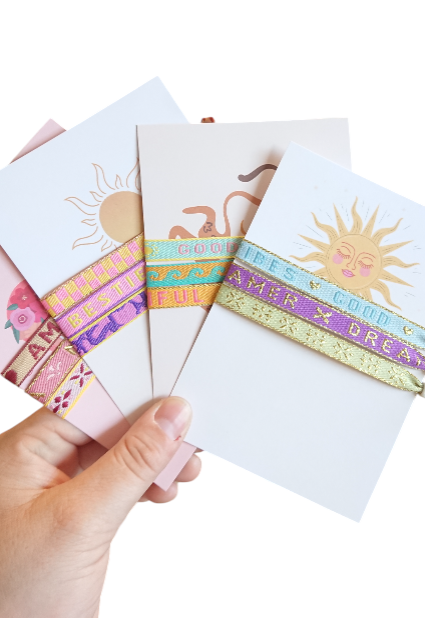 Set 3 Pulseras Cinta Tarjeta Para Ti