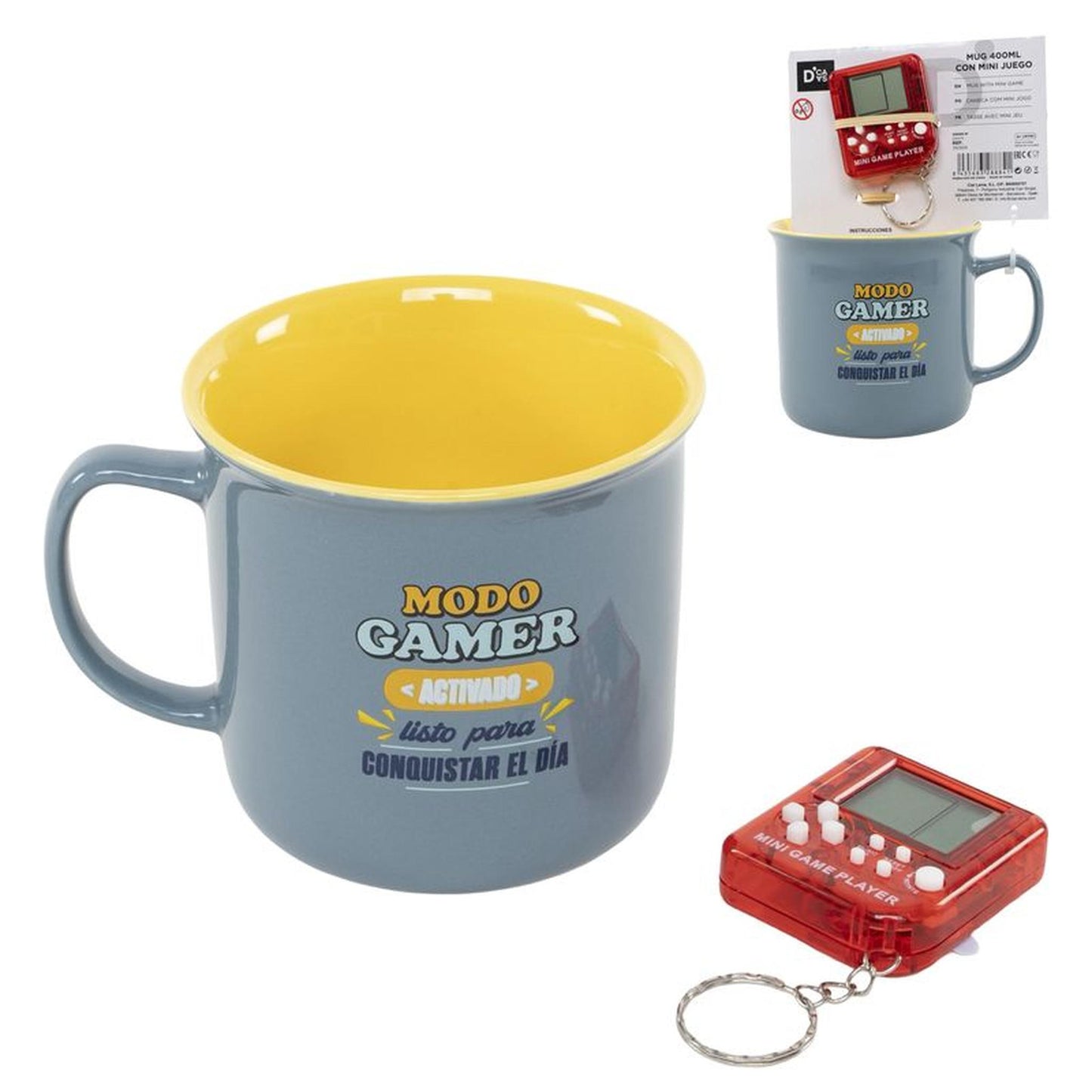 Taza Gamer 400 ml con Mini Juego - Regalo para Videojugadores
