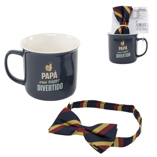 Taza Papá 400 ml con Pajarita - Regalo Original