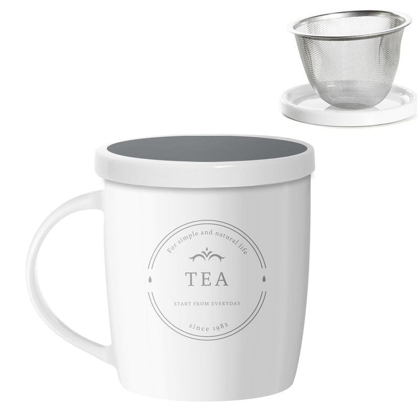 Taza Infusora Tissana Royal Kitchen - Mug con Filtro de Acero Inoxidable
