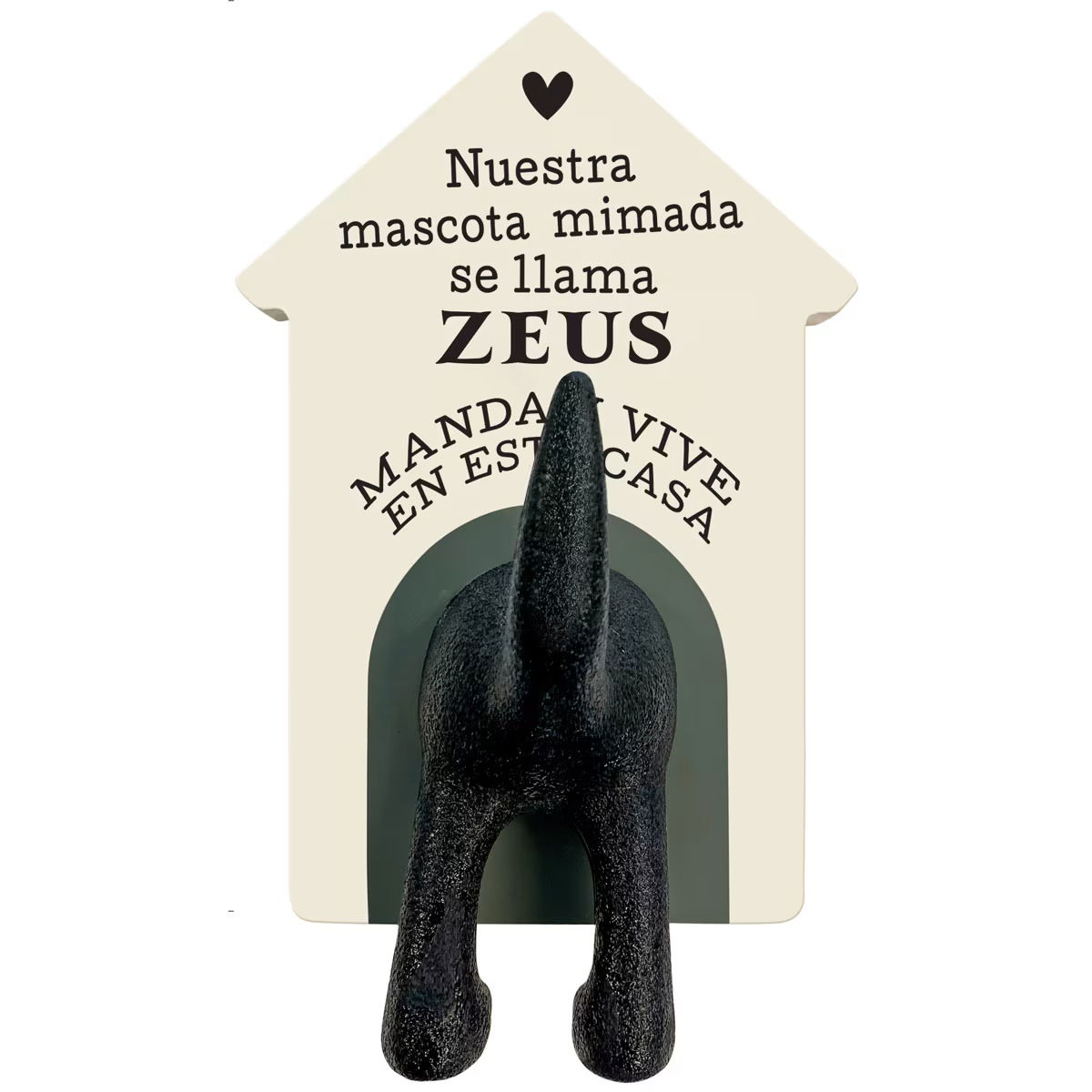 Perchero Decorativo para Mascotas - Diseño de Trasero de Perro Personalizable - Soporte de Pared Original