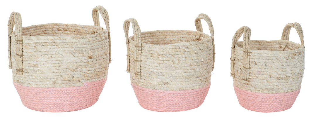 CESTA FIBRA DE MAIZ.