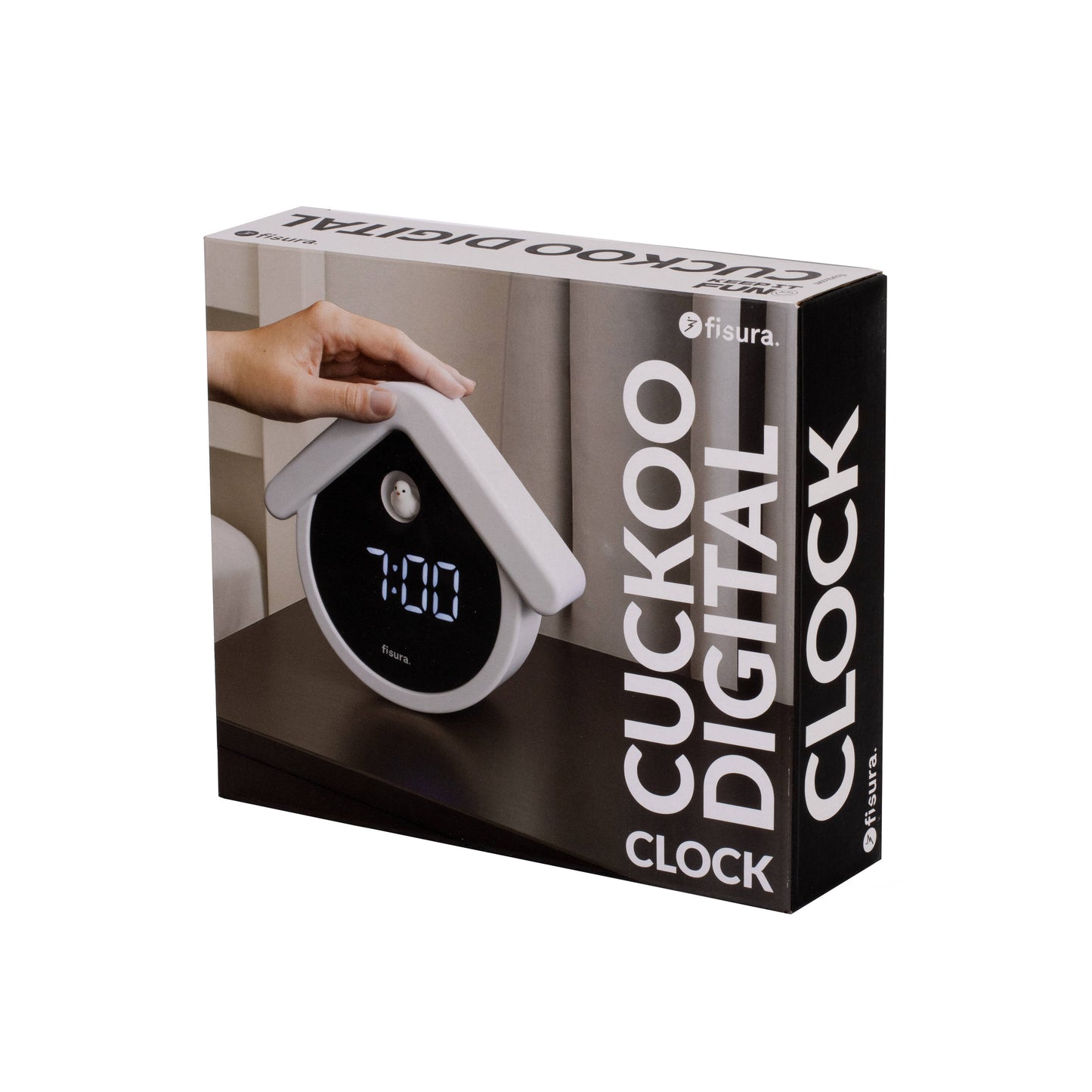 Reloj Cuco Digital Blanco Y Negro