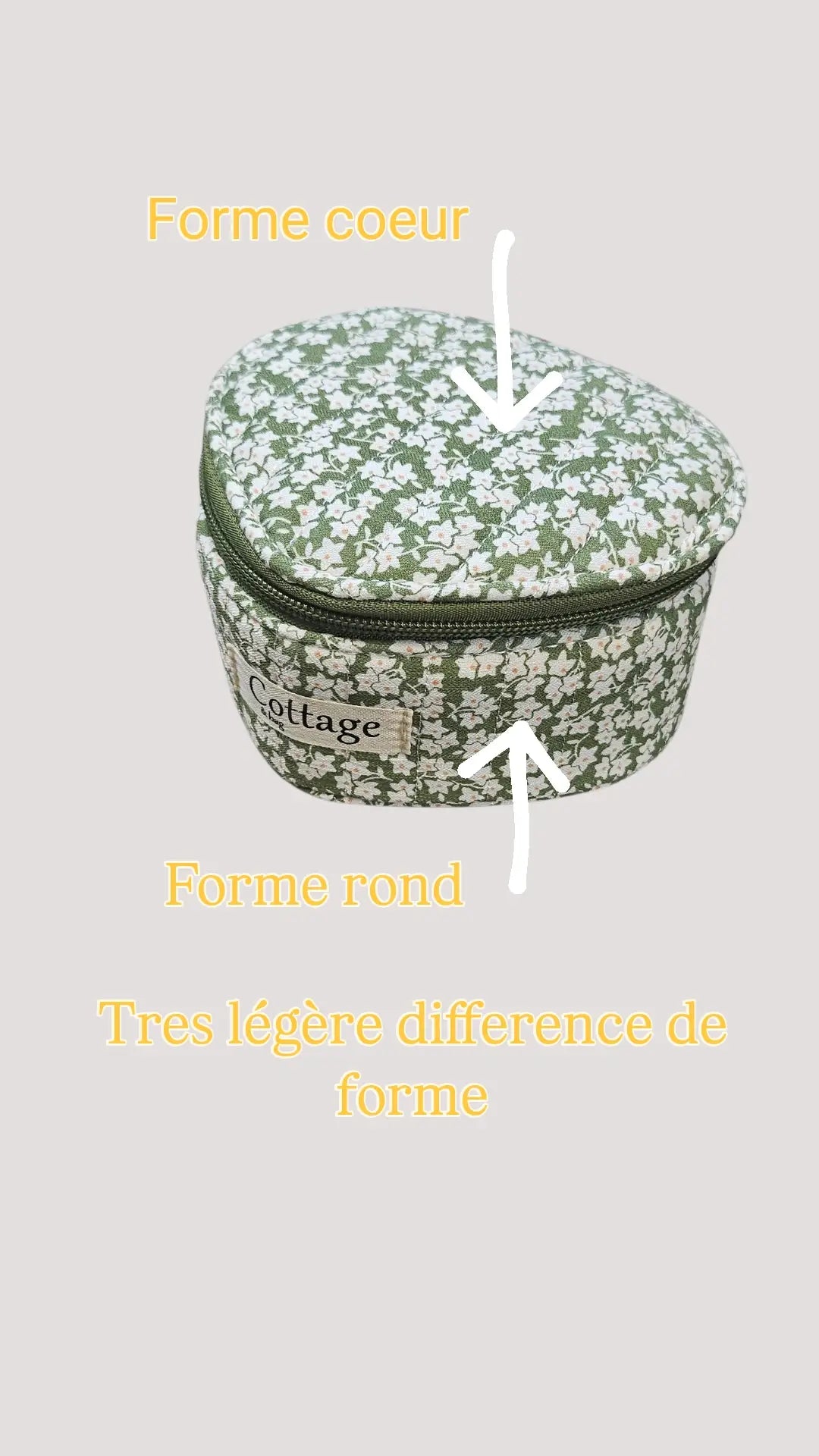Caja de joyas con corazón 3D de algodón