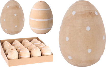 Huevo decorativo de madera - 2 tipos