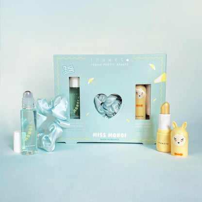 Set regalo Miss Monoi: perfume, scrunchie y labial de piña