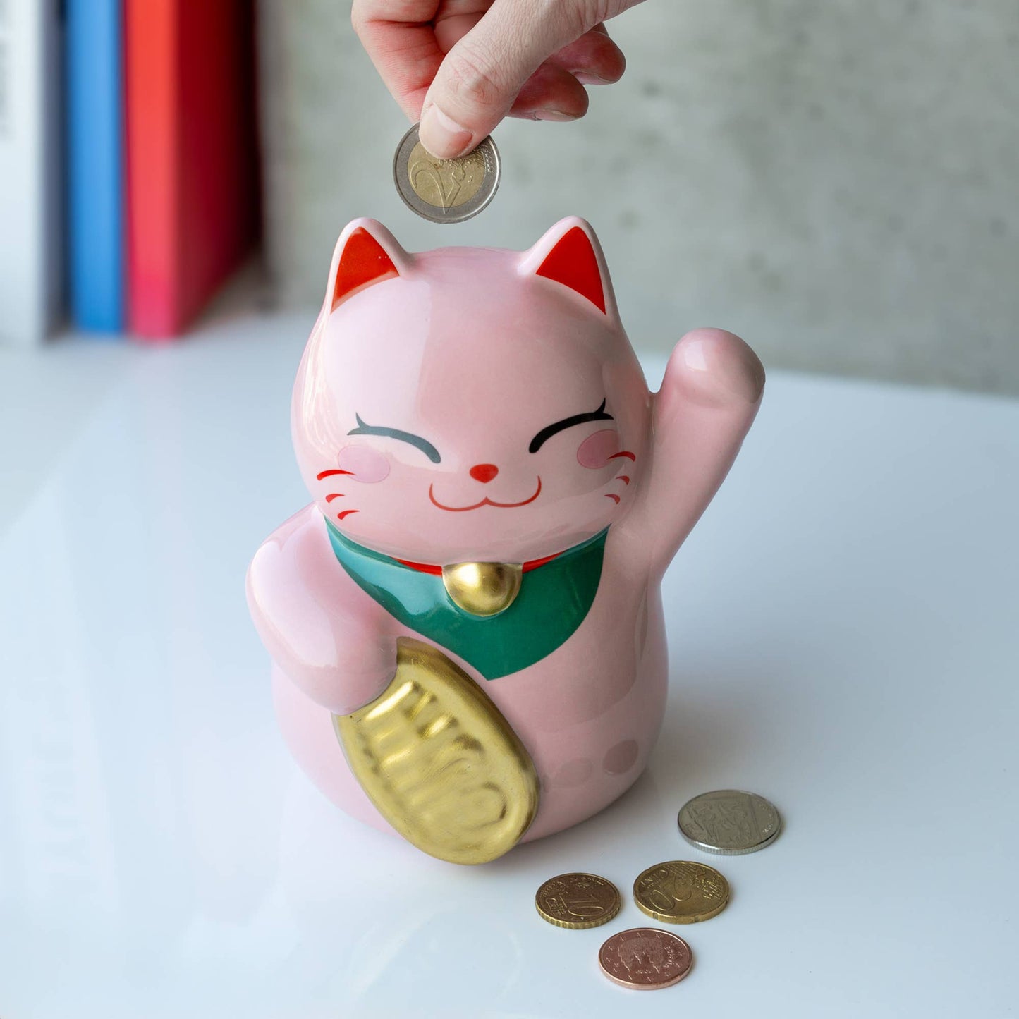 Hucha gato de la suerte Maneki Neko