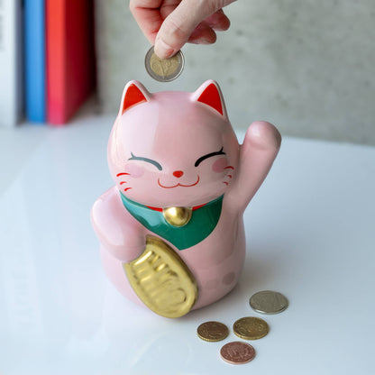 Hucha gato de la suerte Maneki Neko
