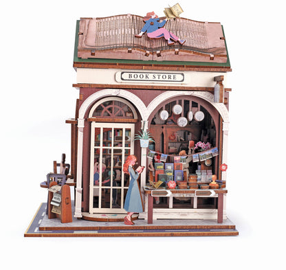 VITRINA 3D MADERA LIBRERÍA