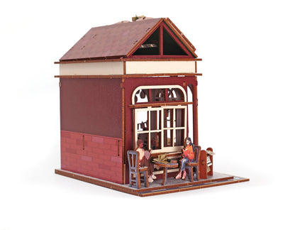 VITRINA 3D MADERA LIBRERÍA