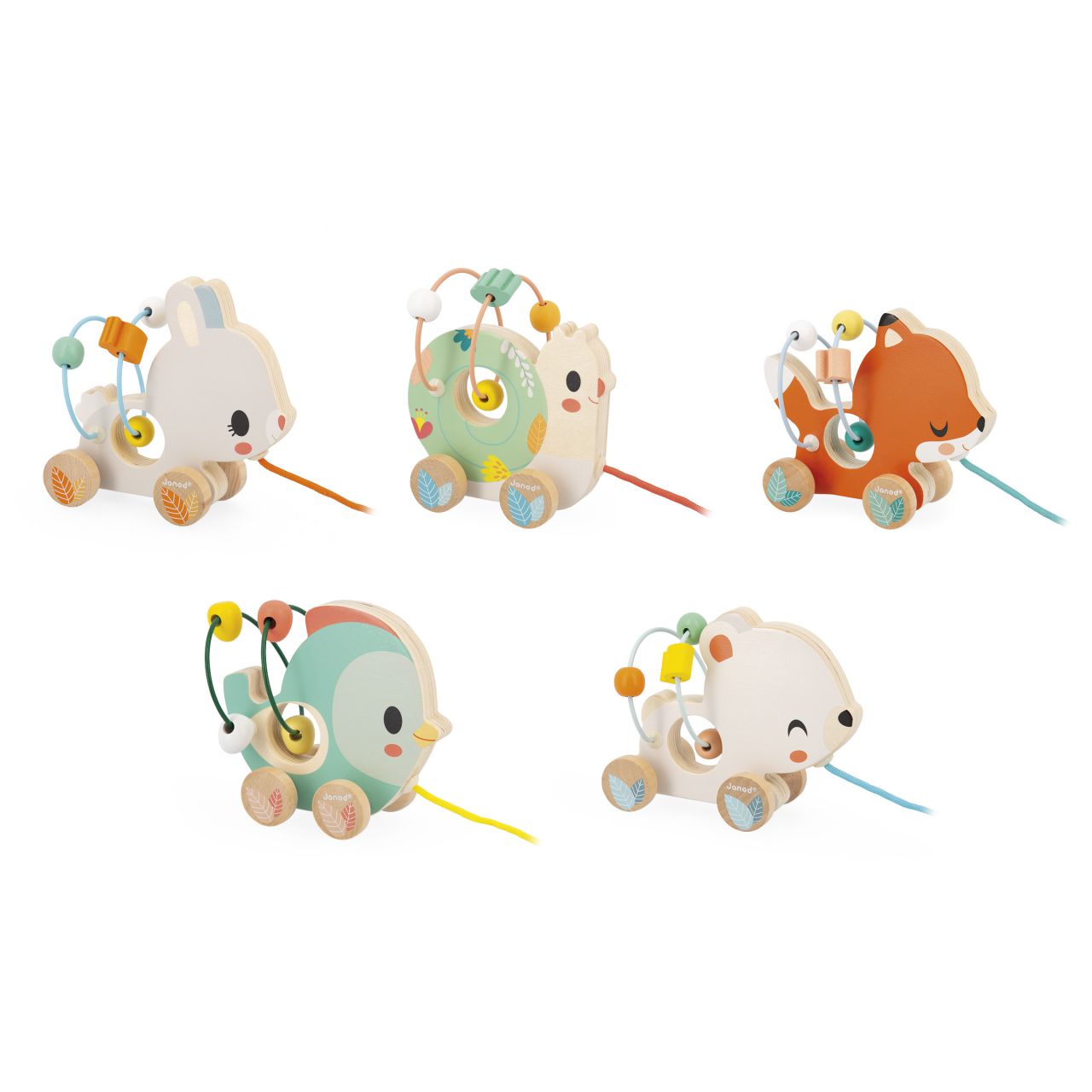 Juguetes Babyloopings de Animales - Juguetes de Arrastre para Bebés