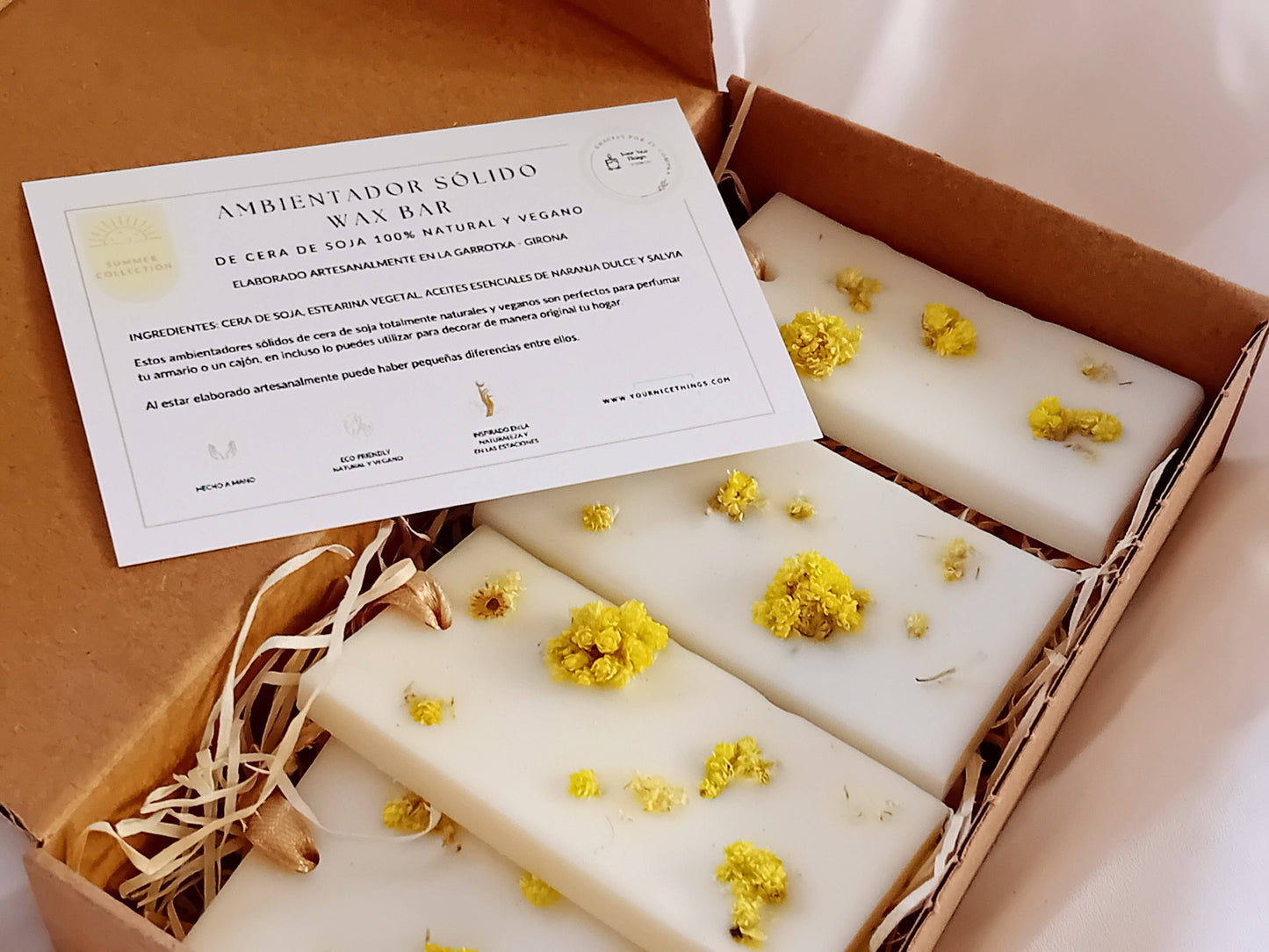 Wax Bars (ambientadores sólidos soja) naranja dulce y salvia